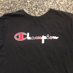 Champion women’s black tee shirt Tshirt small S